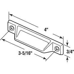 Prime-Line White Die-Cast Zinc Keyed Sash Lock 1 pk