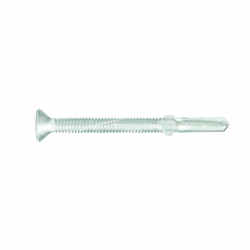 HILLMAN 1-1/2 in. L x 12-24 Phillips Flat Head Ceramic Steel 100 per box Self- Drilling Screws