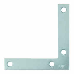 Ace 3-1/2 in. H x 2.875 in. W x 3-1/2 in. D Zinc Flat Corner Brace