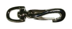 Baron 3/8 in. Dia. x 2-5/8 in. L Nickel-Plated Steel Spring Snap 45 lb.