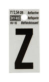 Hy-Ko 1 in. Vinyl Reflective Z Self-Adhesive Letter Black