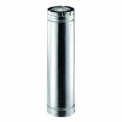 DuraVent 4 in. Dia. x 48 in. L Galvanized Steel Exhaust Vent Pipe