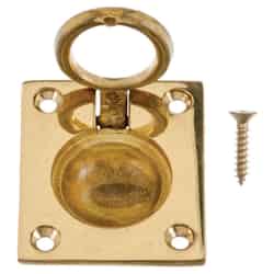 Ace Brass 1-3/8 in. L 1-3/8 in. 1 pk Cabinet Flush Pull Solid Brass 1-3/8 in.