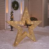 Celebrations LED Star Yard Art Gold Fabric 1 pc.