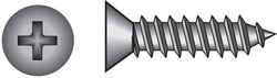 HILLMAN 8 x 2 in. L Phillips Flat Head Zinc-Plated Steel Sheet Metal Screws 100 per box