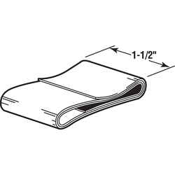 Prime-Line 5.4 in. H X 1-1/2 in. W Gray Frameless Shower Door Sweep