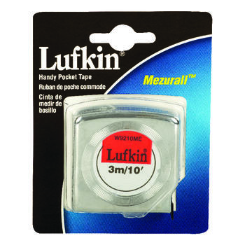 Lufkin 10 ft. L x 0.5 in. W Handy Pocket Tape Measure 1 pk Yellow