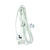 Ace Indoor 15 ft. L White Extension Cord w/Switch 16/2 SPT-2