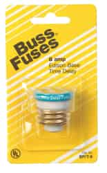 Bussmann 8 amps 125 volts Plastic T-Type Plug 1 pk