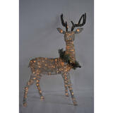 Celebrations Standing Buck LED Yard Art White 1 each Birch