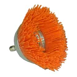 Dico Nyalox 2.5 in. D X 1/4 in. S X 1/4 D Crimped Nylon Mandrel Mounted Cup Brush 4500 rpm 1 pc