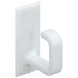 National Hardware White Plastic 1 in. L 3 lb. 1 pk Cup Hook