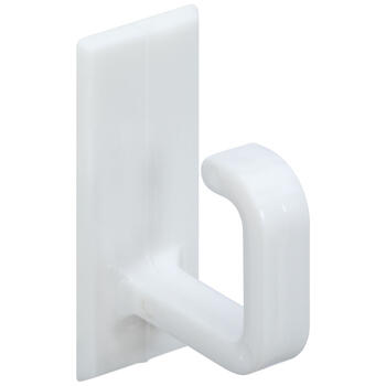 National Hardware White Plastic 1 in. L 3 lb. 1 pk Cup Hook