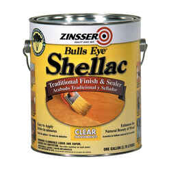 Zinsser Bulls Eye Clear Shellac Finish and Sealer 1 gal