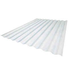 Sequentia Crane Composites 120 in. H x 26 in. W Clear Clear Fiberglass Panel Super 600