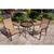 Hanover Monaco 3 pc. Monaco Polished Bronze Bistro Set