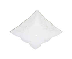 Westinghouse Square White Glass Fan/Fixture Shade 1