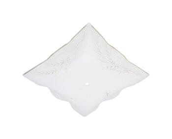 Westinghouse Square White Glass Fan/Fixture Shade 1