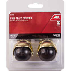 Ace 1-5/8 in. Dia. Swivel Hooded Ball Caster 75 lb. 2 pk