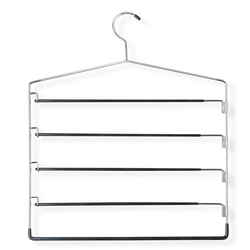 Honey Can Do 15-11/16 in. L x 18 in. H x 3/16 in. W Black/Silver Slack Hanger 1 pk Steel