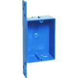 Carlon Rectangle 1 Gang PVC Outlet Box Blue 3-5/8 in.