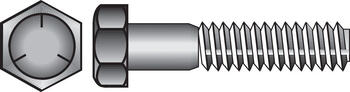 HILLMAN 3/8 in. Dia. x 4 in. L Heat Treated Zinc Steel Hex Head Cap Screw 50 box