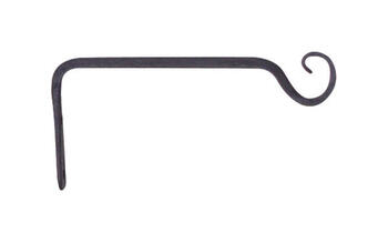 Panacea Black Wrought Iron 3-1/4 in. H Straight Plant Hook