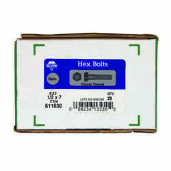 HILLMAN 1/2 in. Dia. x 7 in. L Hot Dipped Galvanized Steel Hex Bolt 25 box