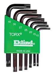 Eklind Tool T10-T40 Short Arm 7 pc. Torx L-Key Set Multi-Size in.