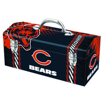 Sainty International Steel Chicago Bears 16.25 in. 7.1 in. W x 7.75 in. H Art Deco Tool Box