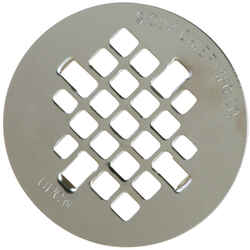 Sioux Chief 4-1/4 in. Chrome Stainless Steel Round Shower Drain Strainer 4-1/4 in.