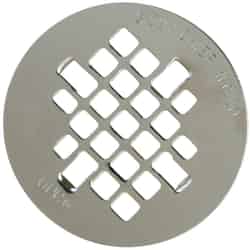 Sioux Chief 4-1/4 in. Chrome Stainless Steel Round Shower Drain Strainer 4-1/4 in.