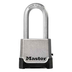 Master Lock 1-1/2 in. H X 2-1/4 in. W X 2 in. L Steel Dual Ball Bearing Locking Padlock 1 pk