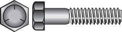 HILLMAN 5/16 in. Dia. x 1/2 in. L Heat Treated Zinc Steel Hex Head Cap Screw 100 box