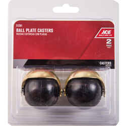 Ace 2 in. Dia. Swivel Hooded Ball Caster 80 lb. 2 pk