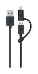 Belkin Black Cell Phone Charger For Universal 3 ft. L x 4 ft. L