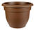 Bloem 10.2 in. H x 12 in. Dia. Chocolate Resin Ariana Planter
