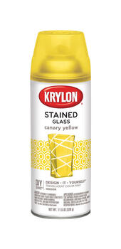 Krylon Stained Glass Translucent Canary Yellow Spray Paint 11.5 oz