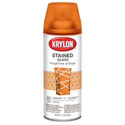 Krylon Stained Glass Translucent Tangerine Orange Spray Paint 11.5 oz