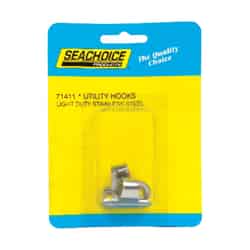 Seachoice Polished 1-1/4 in. L x 1-1/4 in. W 2 pc. Utility Hooks Stainless Steel