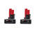 Milwaukee M12 REDLITHIUM XC 12 V 3 Ah Lithium-Ion High Capacity Battery Pack 2 pc