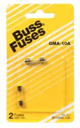 Bussmann 10 amps 250 volts Glass Fast Acting Glass Fuse 2 pk