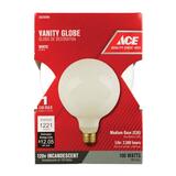 Ace 25 watts G16-1/2 Incandescent Light Bulb 210 lumens 1 display