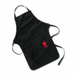 Weber Black Cotton Solid Apron