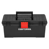 Craftsman 16 in. Plastic Classic Tool Box 6.4 in. H Black