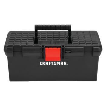 Craftsman 16 in. Plastic Classic Tool Box 6.4 in. H Black