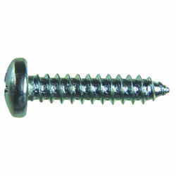 HILLMAN 10 x 7/8 in. L Phillips Zinc-Plated Steel Sheet Metal Screws Pan Head 100 per box