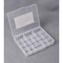 Ace 11-5/8 in. L x 14-1/2 in. W x 2-11/16 in. H Tool Storage Bin Plastic 20 compartment Clear