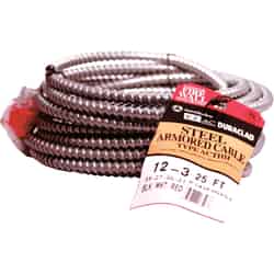 Southwire Duraclad 25 ft. 12/3 Steel Armored AC Stranded Cable