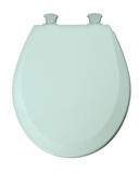 Mayfair Round Seafoam Molded Wood Toilet Seat